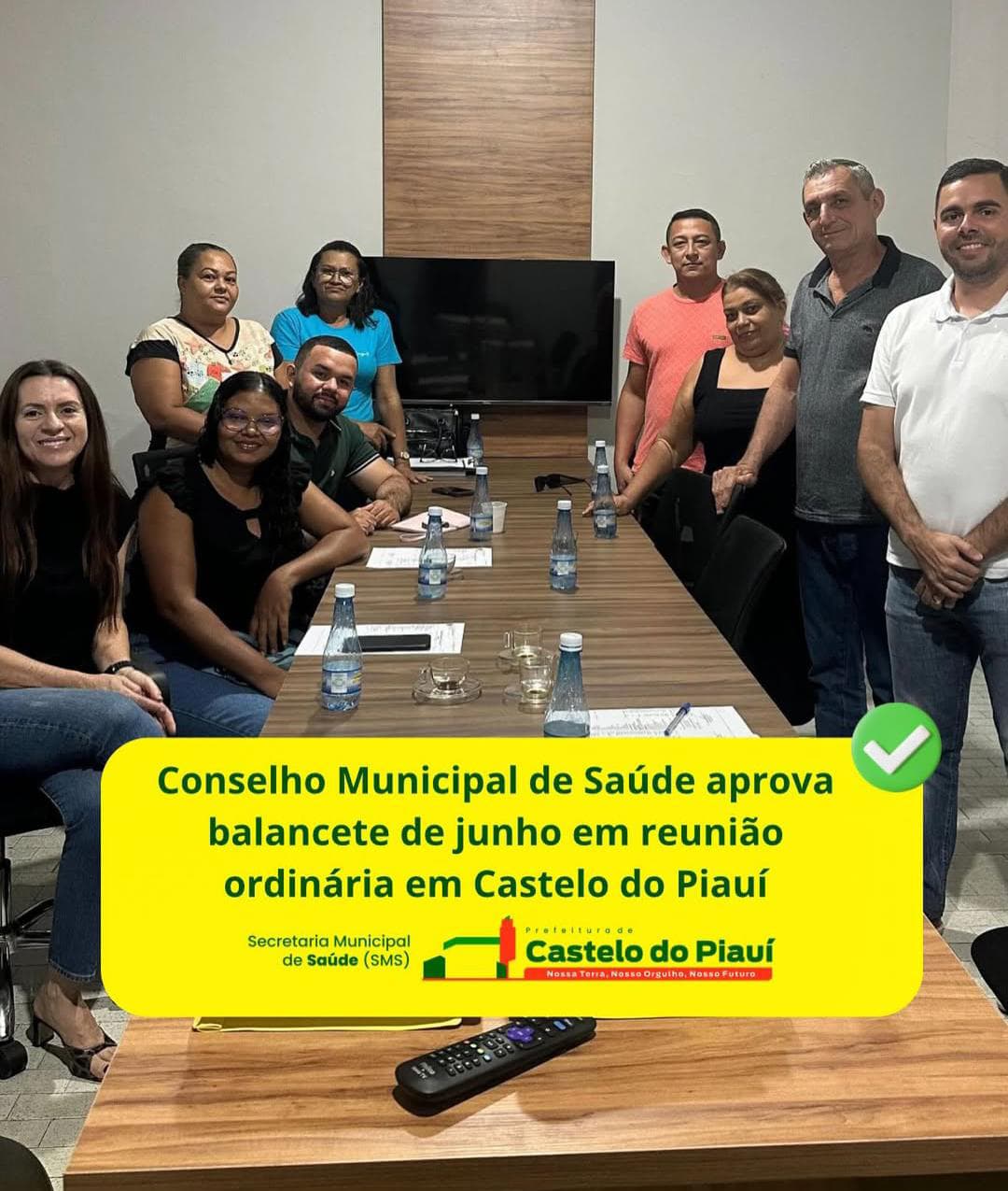 Gestão transparente: Conselho de Saúde aprova contas de junho em Castelo do Piauí